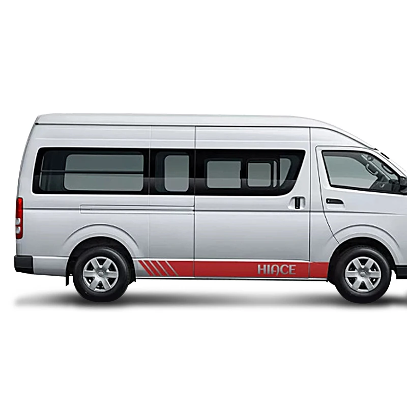 hiace parts narrow and wide body Car color stickers 2005-2018 hiace body strip for toyota