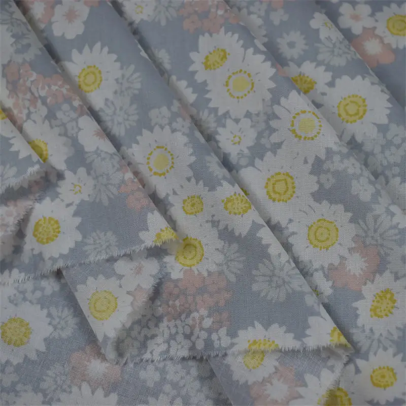 chinese custom digital printing eco-friendly textile 100% organic cotton beautiful  wholesale London lawn floral lawn  fabric