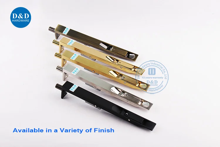 Concealed Flush Bolt Stainless Steel 304 Vertical Wooden Timber Door Bolt for Garage Door