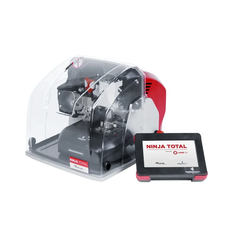 Car edge cut, laser and dimple and cruciform keys NINJA TOTAL automotive electronic key cutting machine for