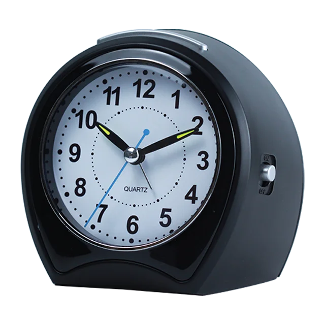 iMSH BM12301 Quartz analog alarm clocks table bedside alarm clock wecker despertador desktop custom round analogue alarm clocks