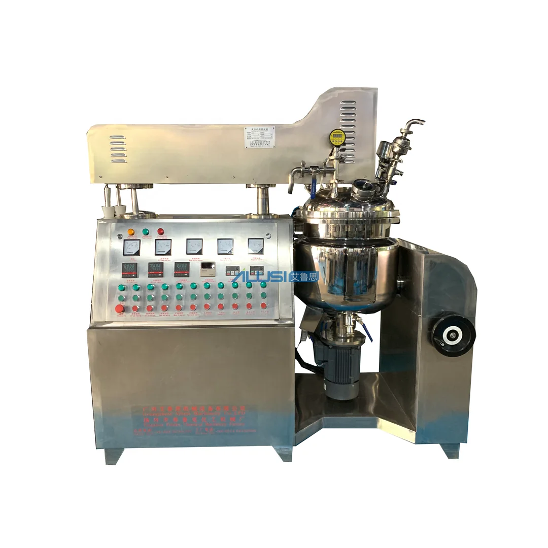 Cream Machine Laboratory 50kg Body Lotion Making Machine Vacuum Homogenizer Emulsifier Mixer for Cosmetics
