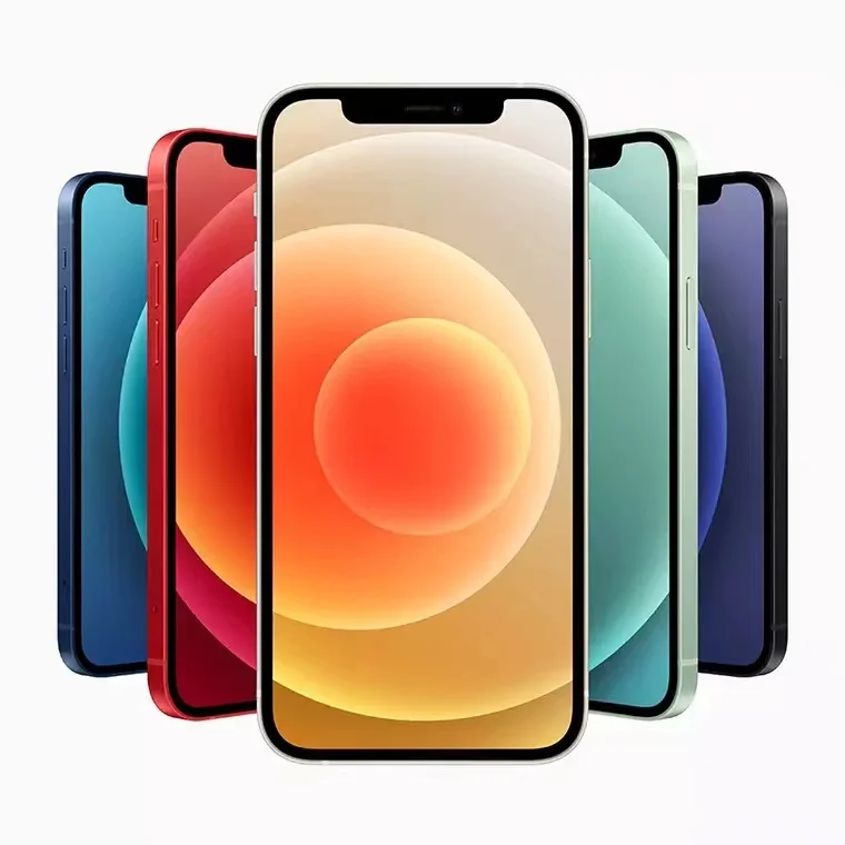 Совершенно новый б/у телефон брендовый мобильный для Iphone 12 64 Гб 256 ГБ четкий и полный экран оригинальные мобильные телефоны
