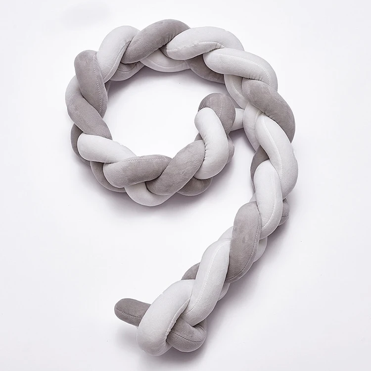 
Instagram Hot Selling Hypoallergenic Microfiber Cotton Wadding Baby Crib Bumper 