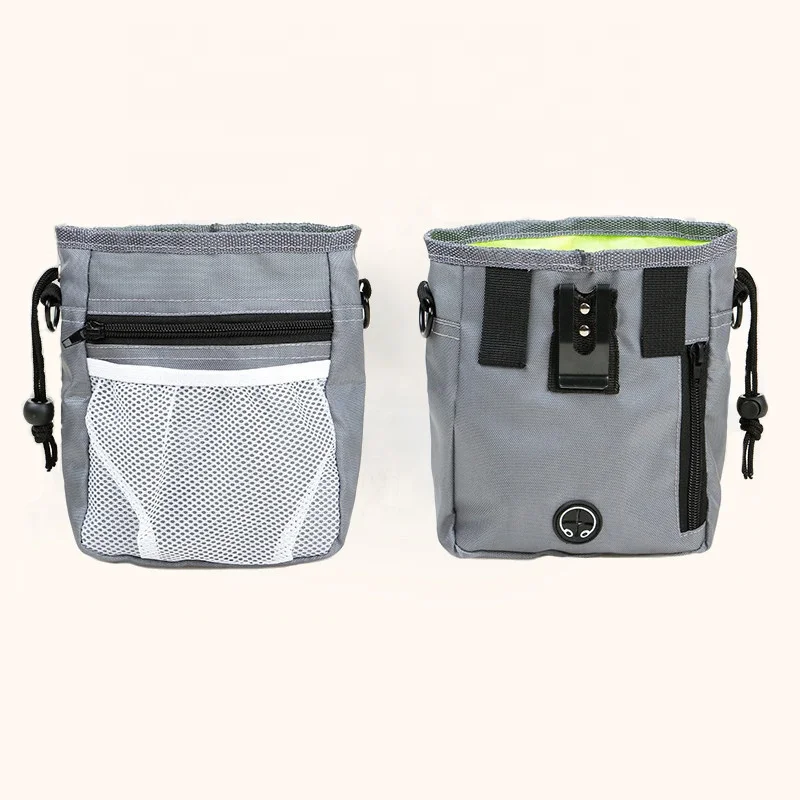 Wholesale Outdoor Portable Adjustable Dog Walking Bag With Poop Bag Holder Waterproof Dog Treat Training Bag