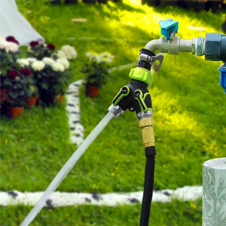
Hot Sale Adjustable Garden Water Hose Washing machine Irrigation Watering 2 Way Y Valve Pipe Splitter Tap Connector pp material 