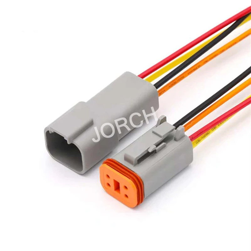 DT04-4P DT04-4S 4P Pin Way DT Series Automotive  wiring harness socket custom-made waterproof wire harness