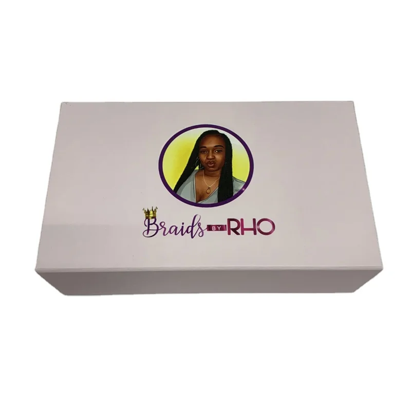 
Handmade carton anime curly hair wig paper packing with magnetic boxes 