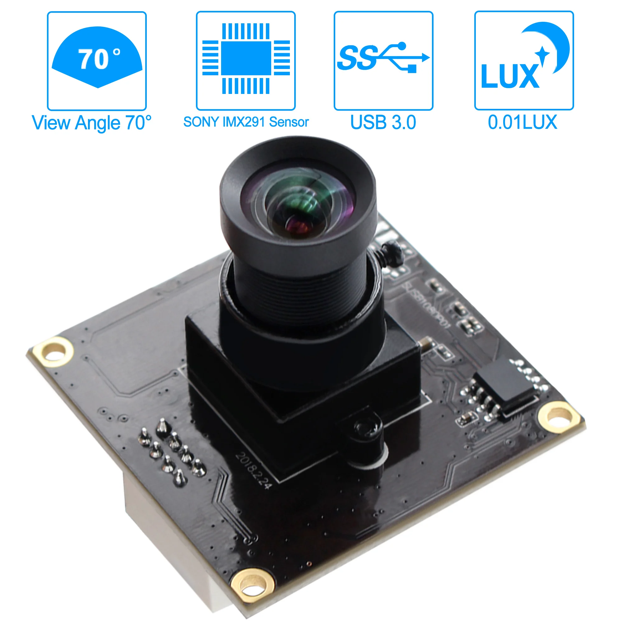 ELP Бесплатная драйвер USB3.0 веб-камеры 1080P 50fps IMX291 Цвет CMOS с разрешением Full HD модуль usb-камеры для Windows Linux Android