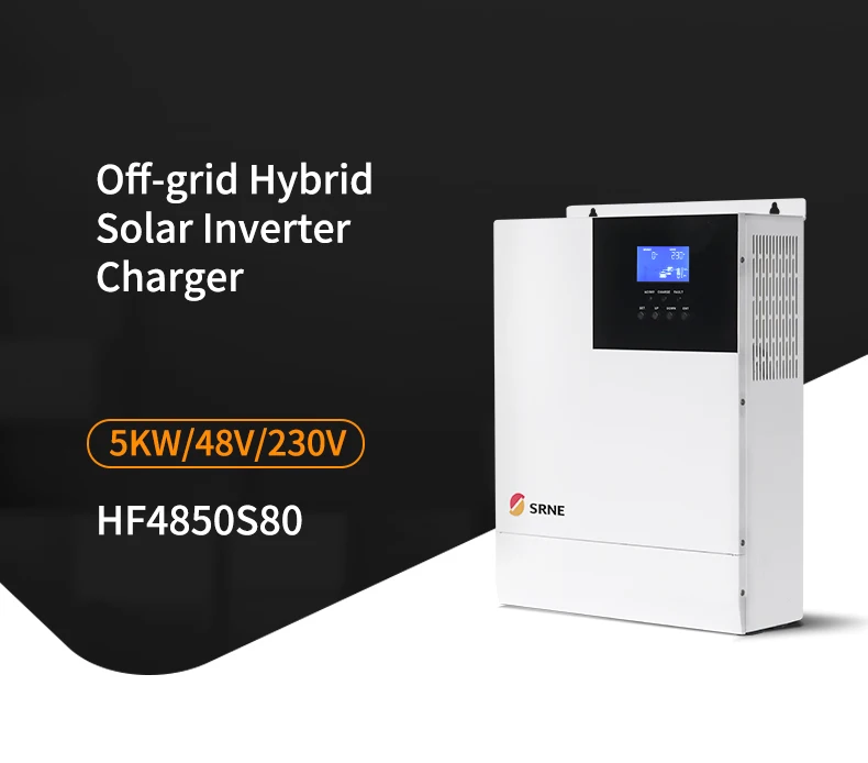 Hybrid Solar Power Inverter 5kw 5000w 5kva off Grid Tie Combined With Mppt Solar Charge Controller for solar power system