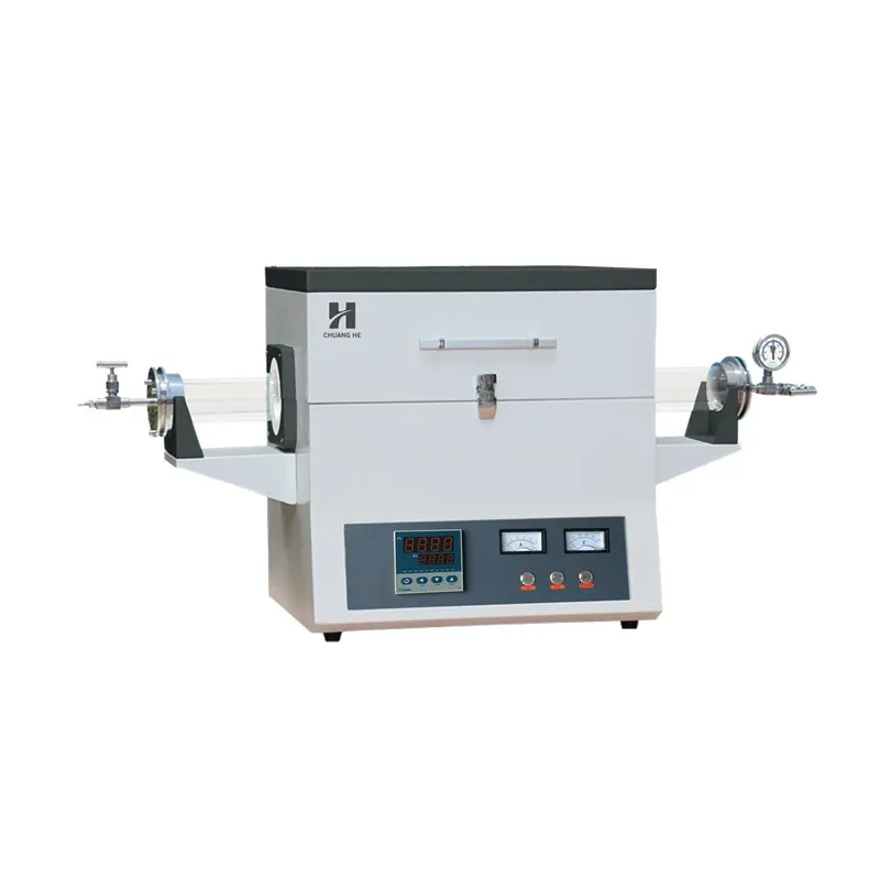 1200 to 1700 C PID control Lab Horizontal High Temperature Atmosphere Tube Furnace