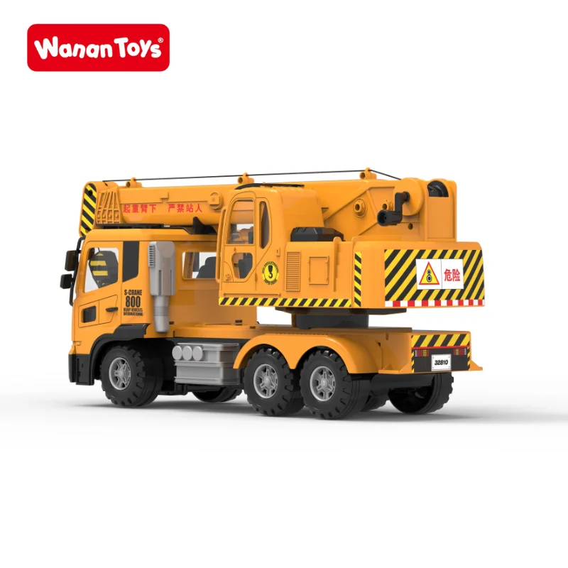 Kids mini diecast model big size  construction truck crane truck machine stem toy with claw for 5 year old construction sets