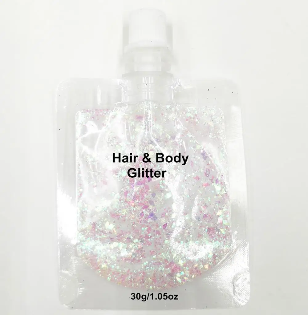 Блестящий гель для волос для лица и тела, макияж блеск гель для тела