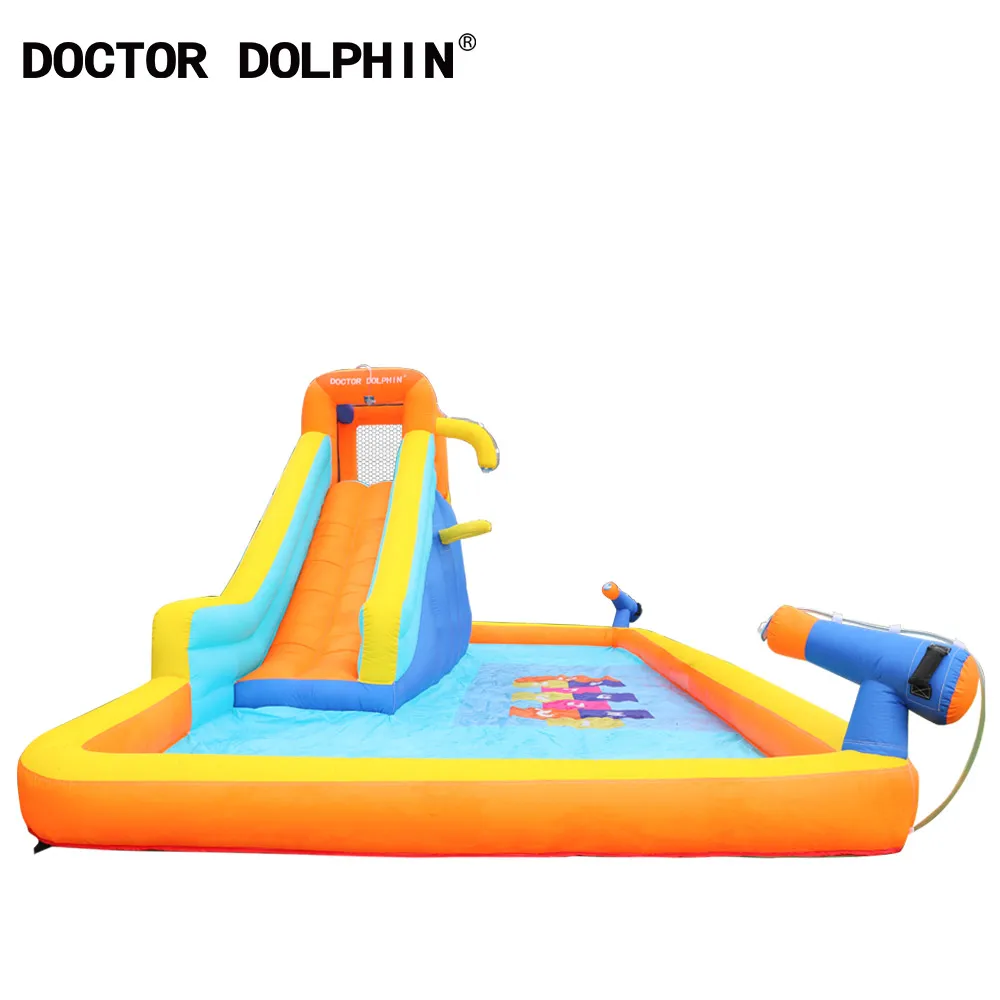 Надувной батут Doctor Dolphin высокого качества, замок с горкой для большого бассейна, распродажа товара