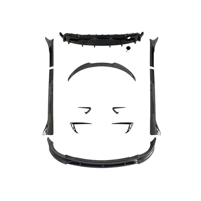 Carbon Fiber Front Bumper Rear Spoiler Bumper Diffuser Side Skirt Front Lip Aero Kit Body kit For Tesla Model Y