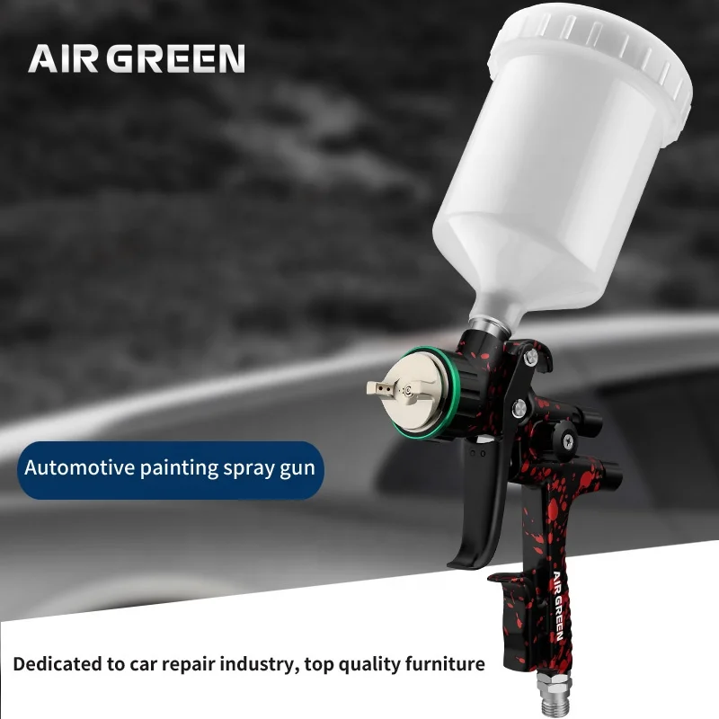 AIR GREEN hvlp SK-1900 Professional Lvmp Forging Clear Coats Epoxy Polyester Primer 1.3MM Spray Paint Gun car painting tool