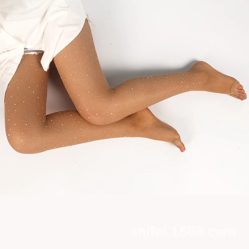 Ажурные чулки для латиноамериканских танцев, нейлоновые колготки с защитой от крючков, сексуальные танцевальные колготки, нижнее белье