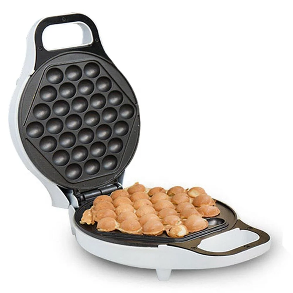 Electric Rotary Mini  Egg Waffle Maker Bubble Waffle Maker with 6 optional plates