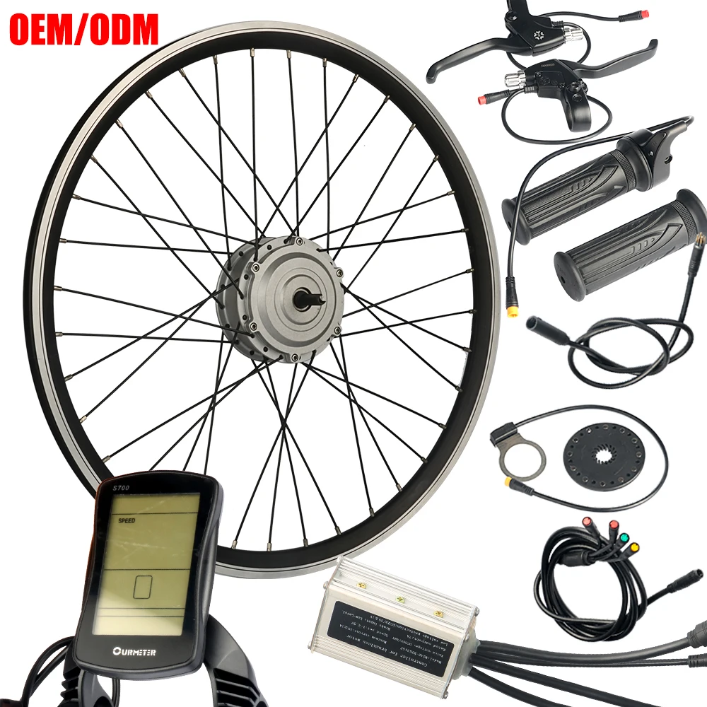 CZJB-90C 24v/36v front/rear e bike waterproof brushless hub motor kit 250w