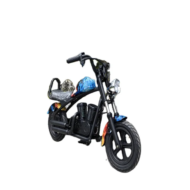 2024 Mini Electric 180W Scooter for 11-Year-Olds Dual Wheel 24V Motorbike Cross Child 24V 180W for 6-8 Years Old