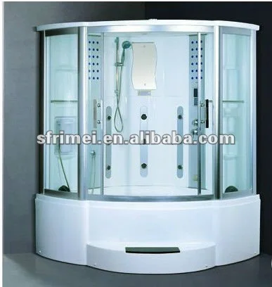Factory Supply Acrylic steam room K7108B Customization For 2 persons Cheap massage whirlpool corner spa bathtub