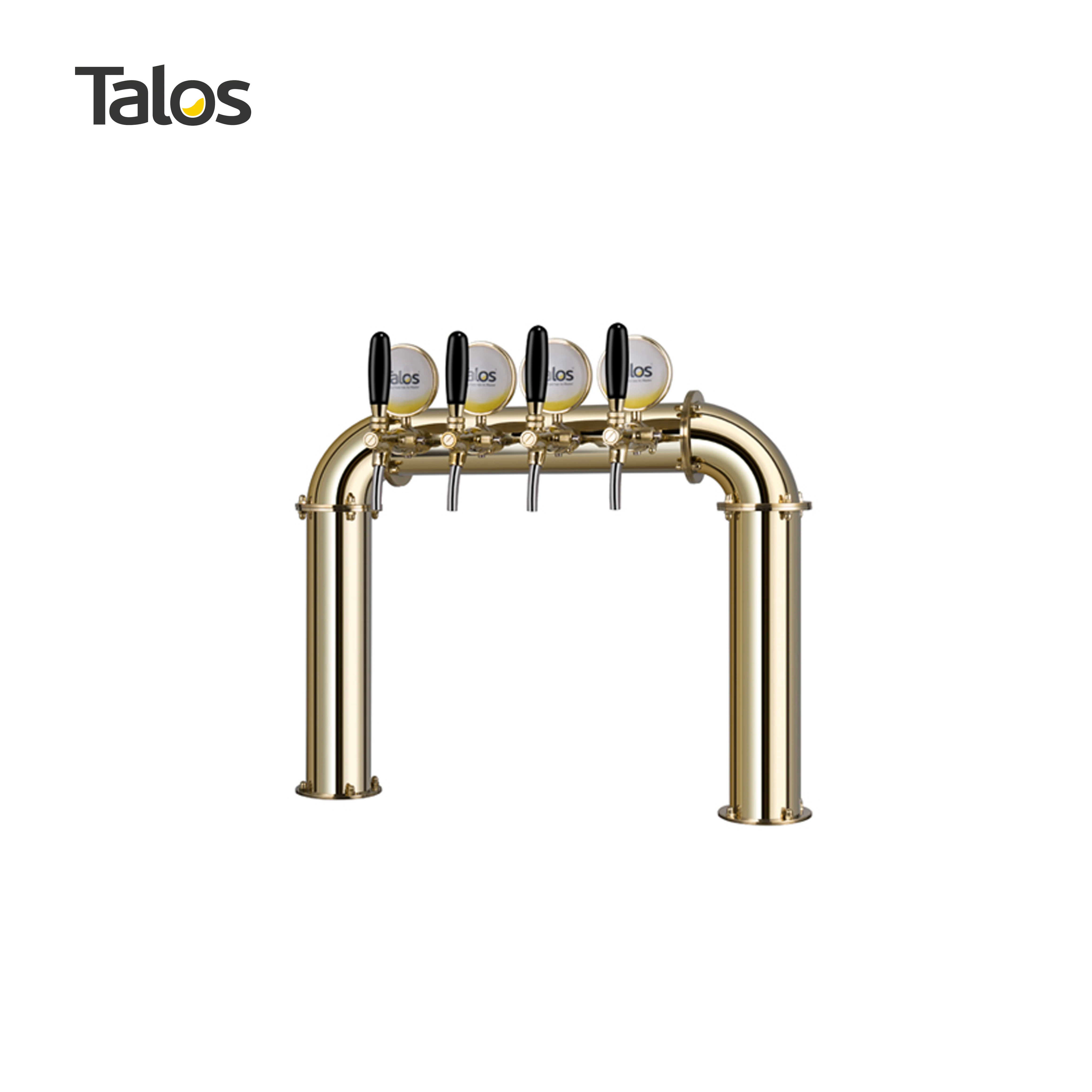 TALOS U Tower Stainless Steel 4 Tap Tower 85mm Beer Dispensing Equipment Draft Beer Tower (PVD)