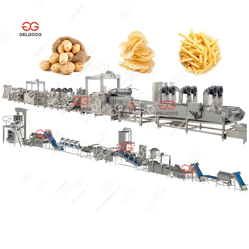 Industrial Machine To Make French Fries Processing Equipment Automatic Frozen French Fries Machines Equipment