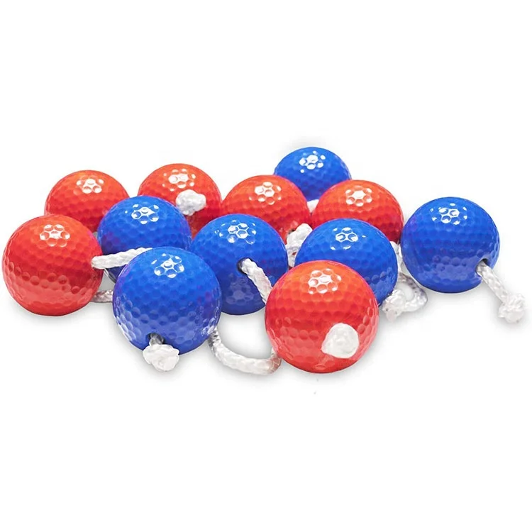 Ladder Ball Toss Game Family Outdoor Replacement Ladder Balls Bolos Bolas Golf Balls Red and Blue