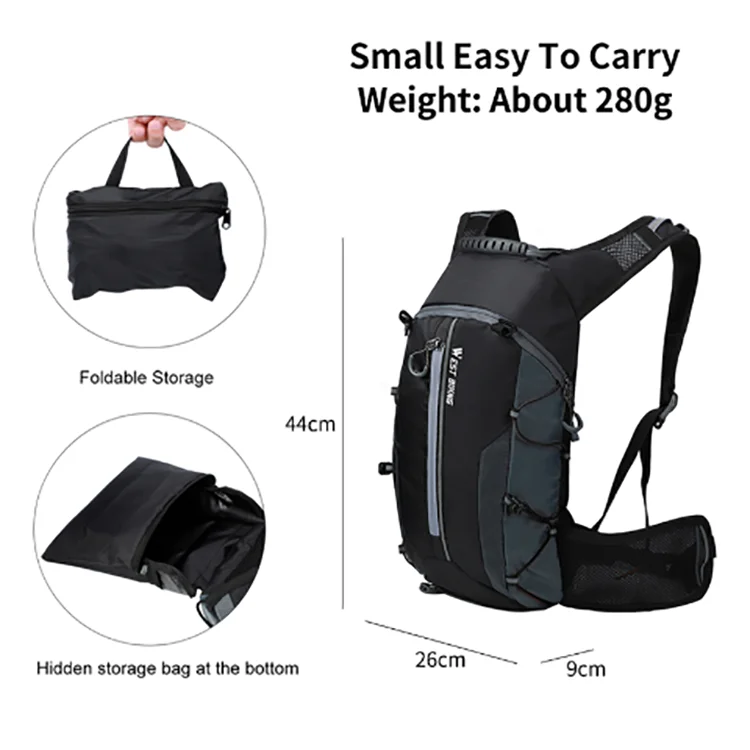 WEST BIKING waterproof bicycle bag outdoor sport breathable cycling backpack