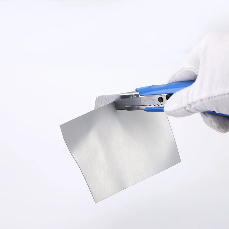 Factory wholesale hot sale Safety bottom automatic lock 9mm paper cutter high quality Stainless Steel handheld utility knife