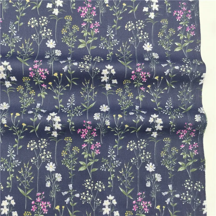 Wholesale 100 cotton twill cloth korean floral printed for bag garments bedding