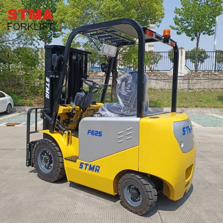 small capacity electric forklift lift truck 1.5tonne 2tonne mini battery forklift with 6000mm triplex mast