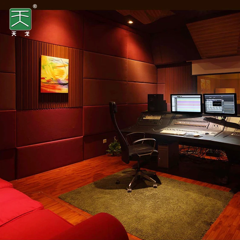 Фабрика TianGe, оборудование для музыкальной студии, комплексное решение для проектов, мягкие Нетканые тканевые звуковые акустические стеновые панели