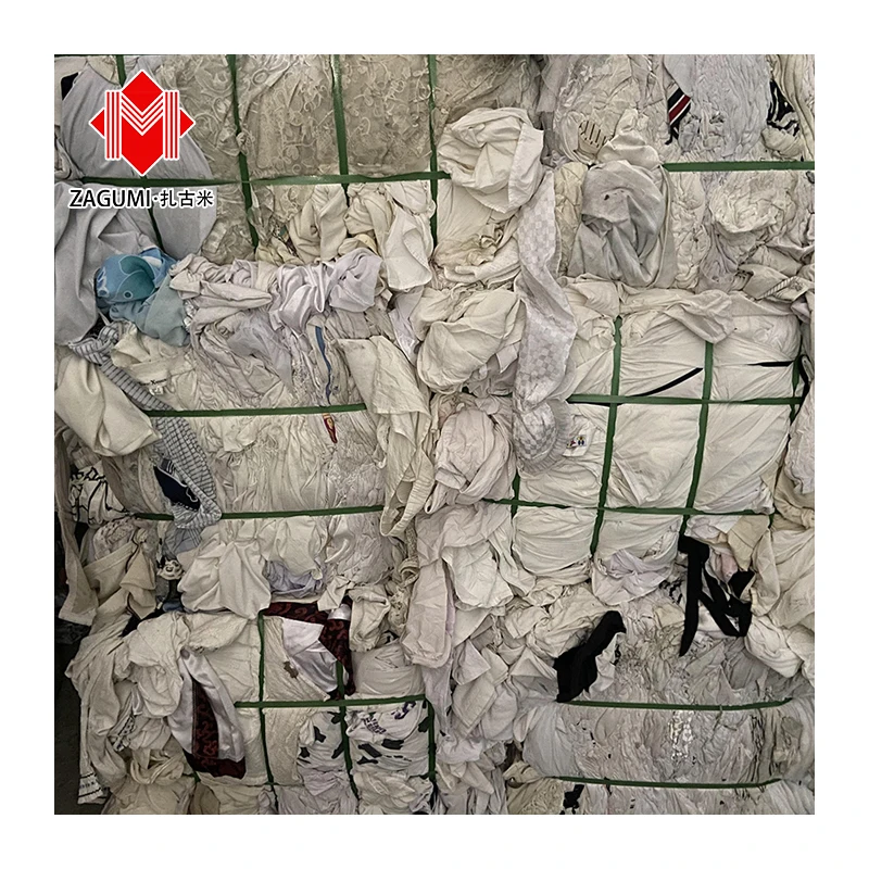 Textile Cotton Waste Rags White Industrial White Cotton Rags for Cleaning Fleece Wiping Rags
