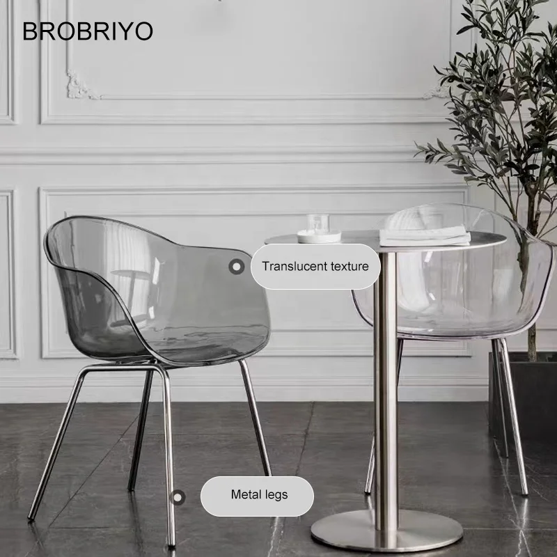 High-end Hotel Events Plastic Chair Crystal Acrylic Transparent Wedding Resin Chair Outdoor Dining Chair