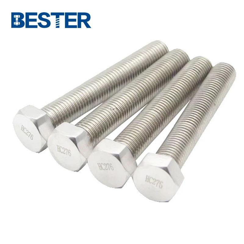 china manufacturers DIN933 DIN934 N10276 2.4819  hastelloy c276 hex bolt and nut