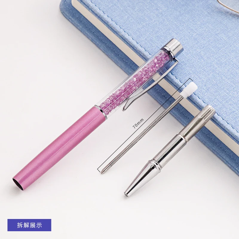2023 New Design Metal Crystal Fat Ballpoint Pen with Custom Logo Hotsales Writing Pen Ballpoint for Gift