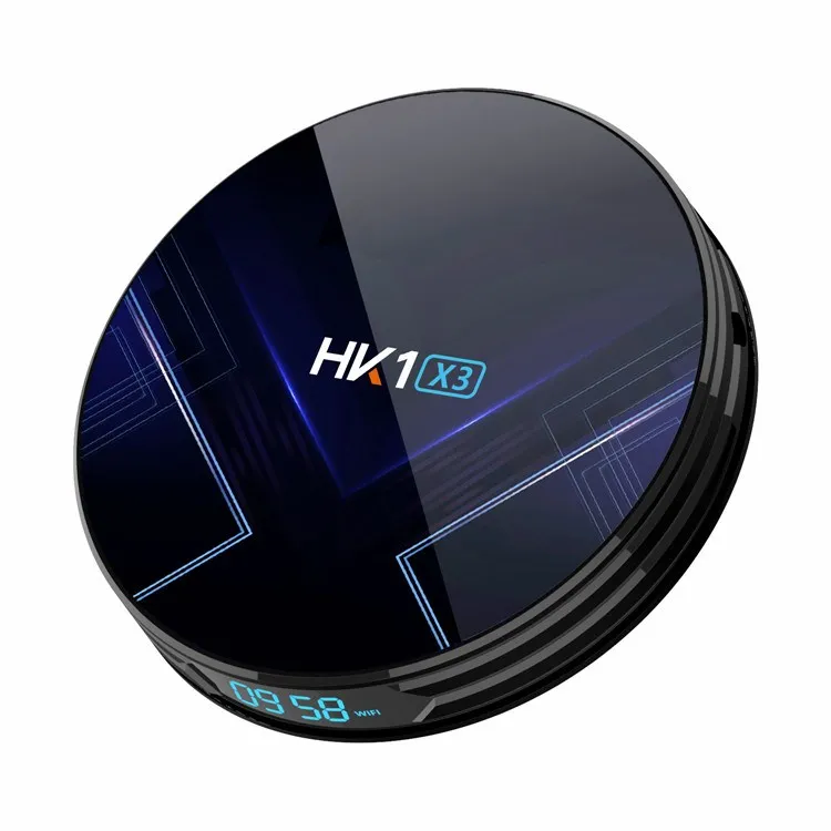  Голосовая ТВ-приставка HK1 X3 с разрешением 8K медиаплеер 4 ГБ/32 ГБ 1000 Мбит/с мощный чип LAN Игровая приставка Amlogic S905X3 поддержкой OEM и
