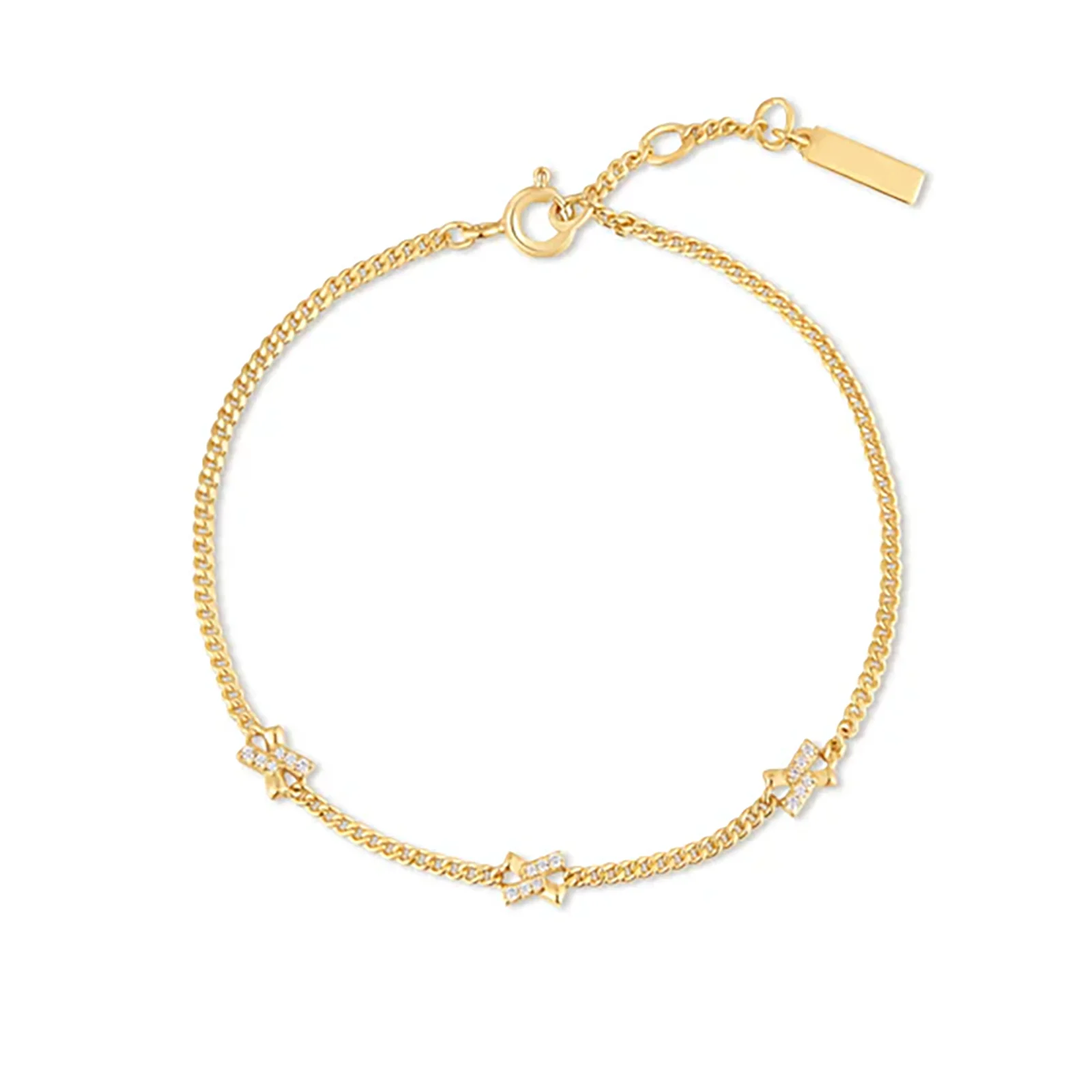 FUAMAY Zirconia Bracelet for Women birthday gift 925 Sterling Silver gold Plated Wedding fine Quality Jewelry