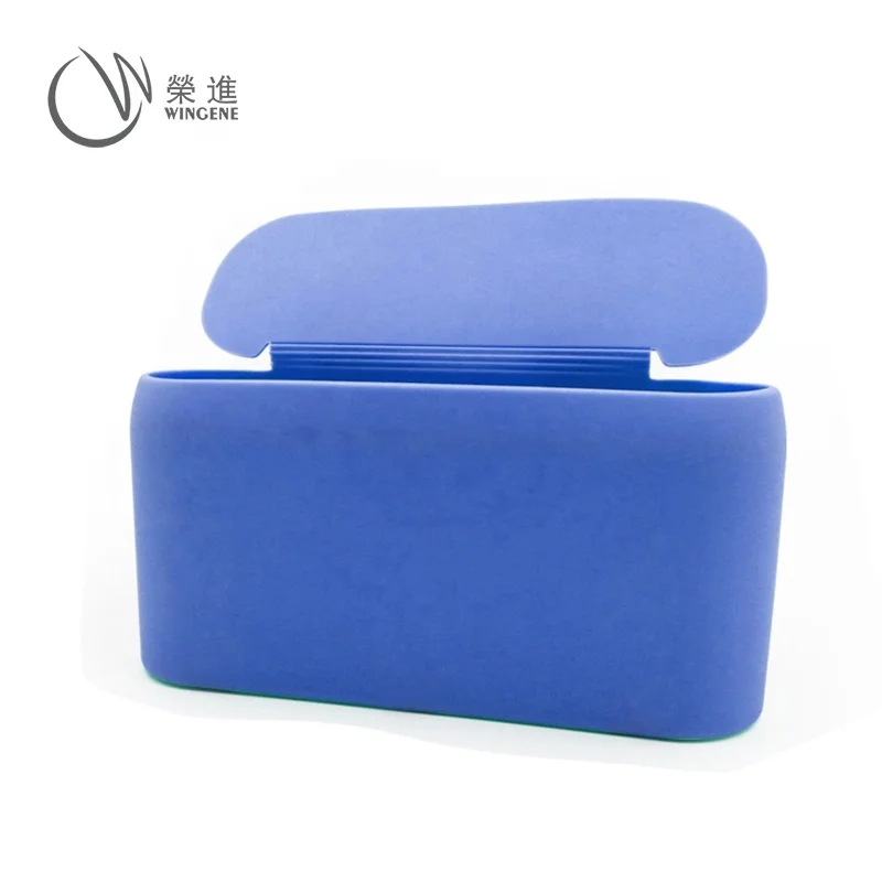 Fashion car waste bin silicone car trash can dust bin for sales promotion