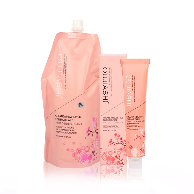 OUJIAHSI OJDV-04 3% 6% 9% 12%  18% Hair Dye OEM Manufacturer Wholesale Hair Color Cream Peroxide Developer