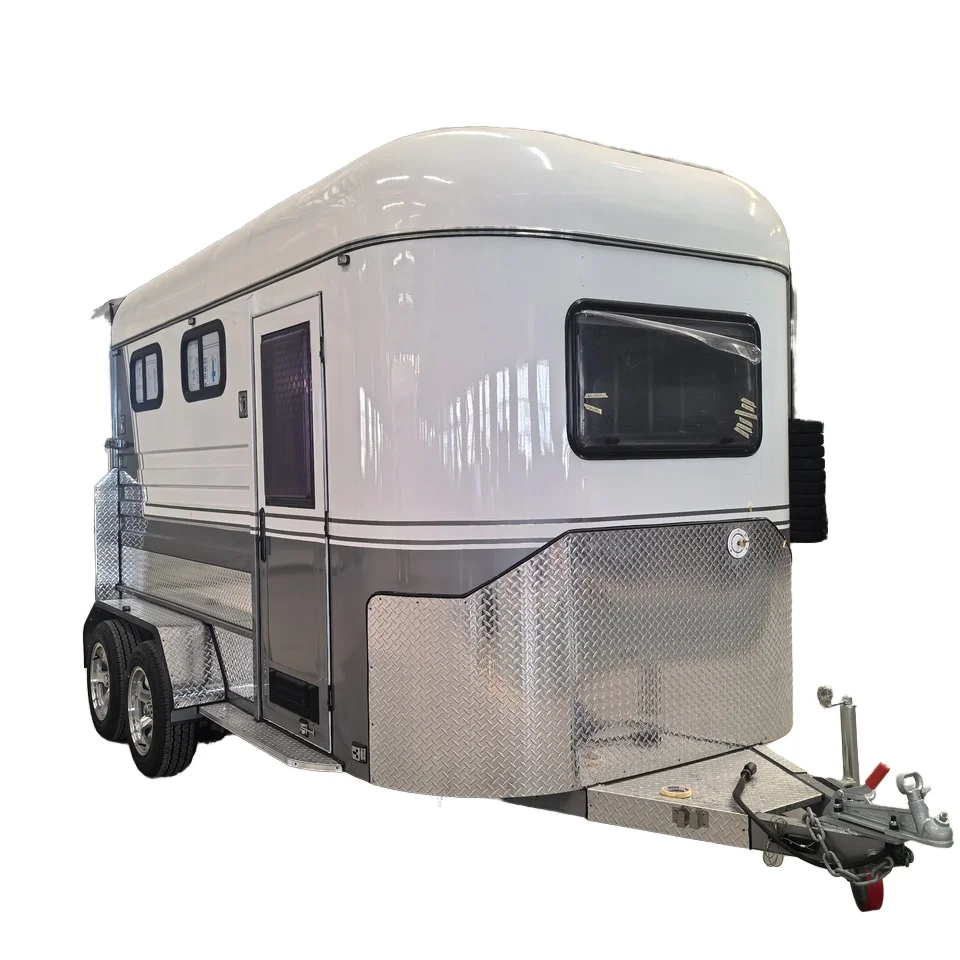 Deluxe 2-Horse Angle Load Trailer Premium Quality 2 Axles Australia Standard for Car Use
