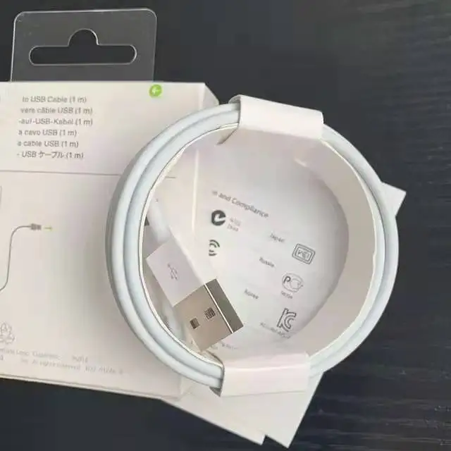 Оригинальный качественный кабель для синхронизации E75 Foxconn 8IC iPhone 2A USB-кабель быстрой зарядки Apple зарядный с упаковкой в