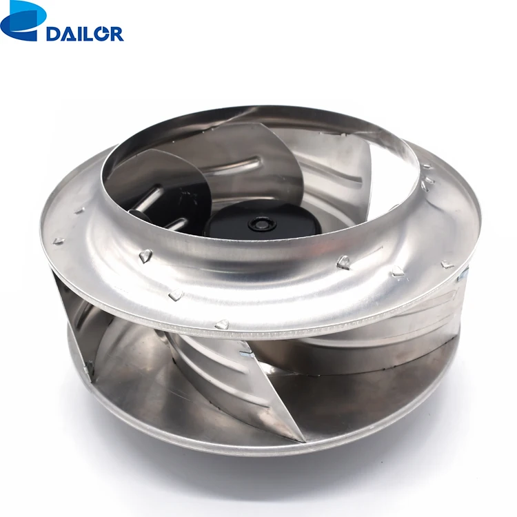 AC EC High Air Volume Backward Inline Air Purifier radial fan motor Centrifugal Fans with metal guide ring for HVAC Ventilation