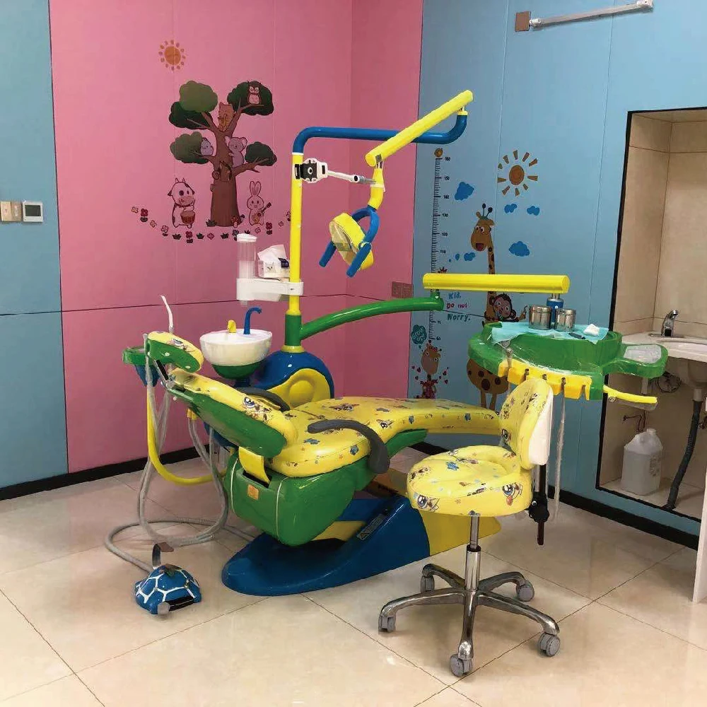  Италия безопасность 2021 CE CB ISO Утвержденный стоматолог складное медицинское оборудование Поставки детский стоматологический встраиваемый стул