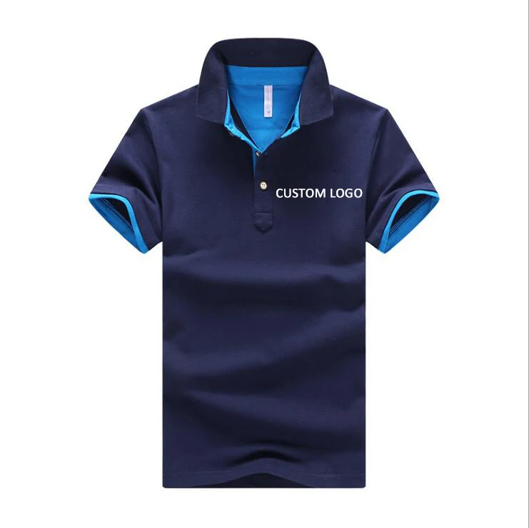 
New Design Wholesales Custom Logo men clothes 95% Cotton T Shirt Casual Plus Size Polo Shirt 