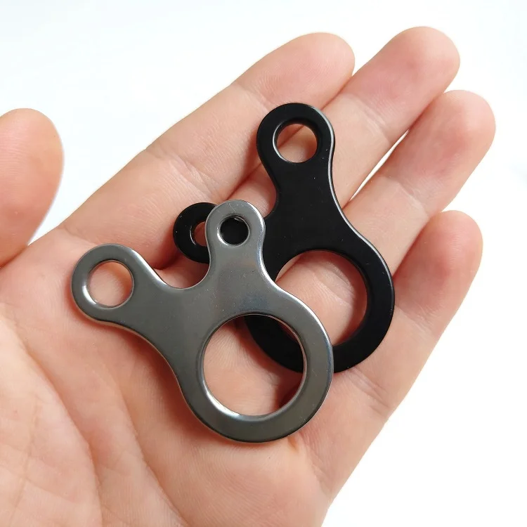 Outdoor 3-Hole Frog Eyes Shaped Stainless Steel Tent Wind Rope Cord Line Guyline Multi Purpose Adjustable Tensioner