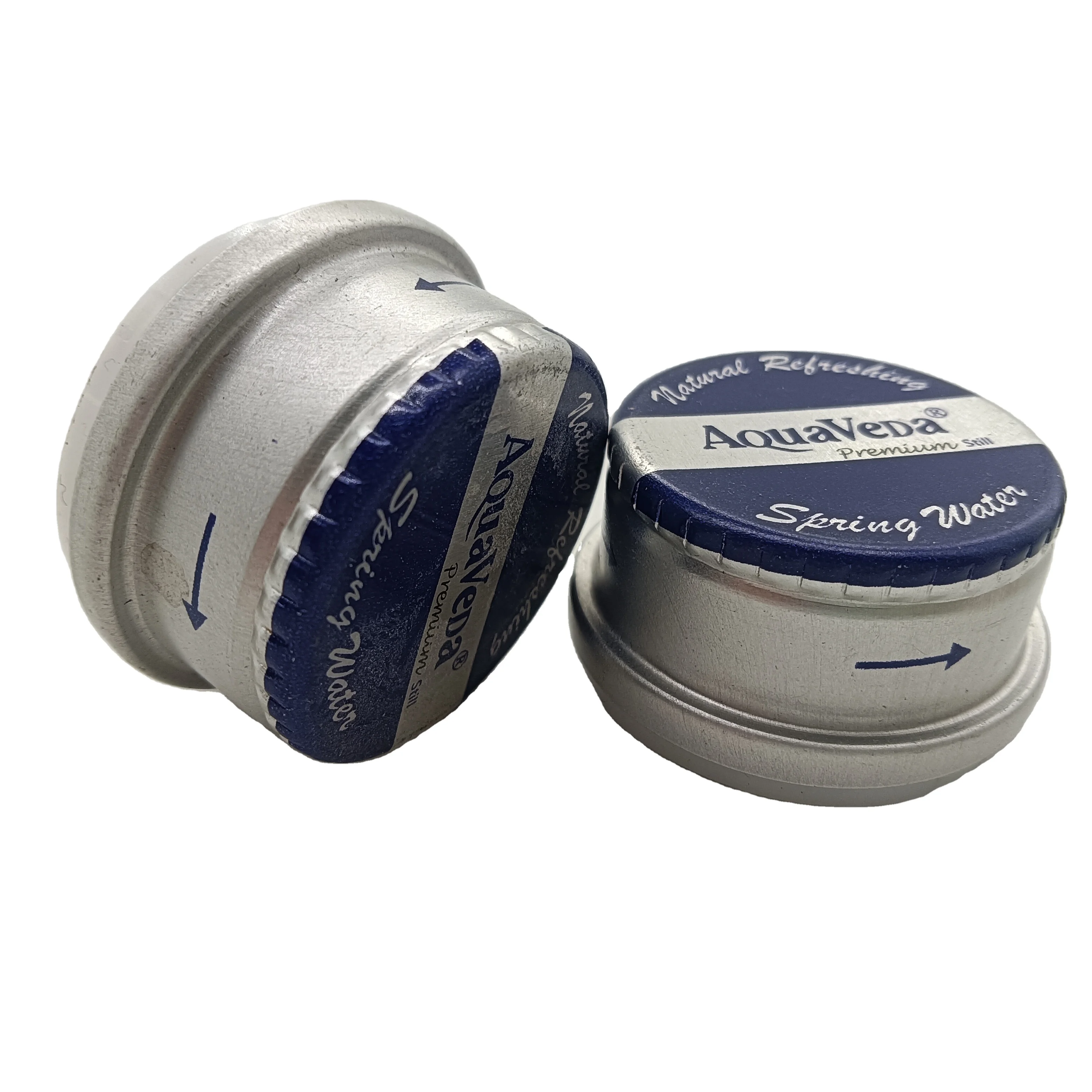 High Quality 25*26 mm Digital Printing Aluminum and Plastic Twist off Cap for Water Bottle Manufactured with Premium Design