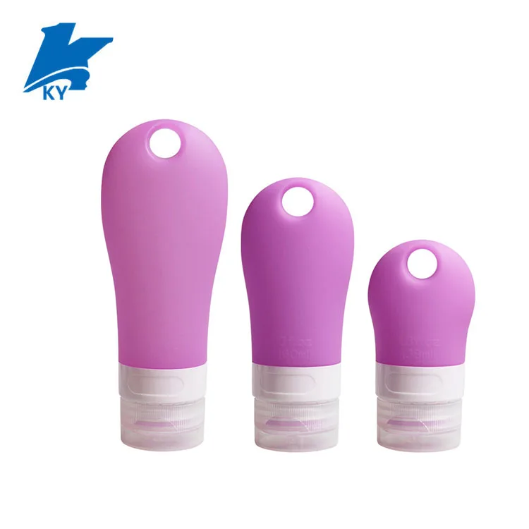 Wholesale bulk travel silicone bottle set for hand sanitizer or cosmetics