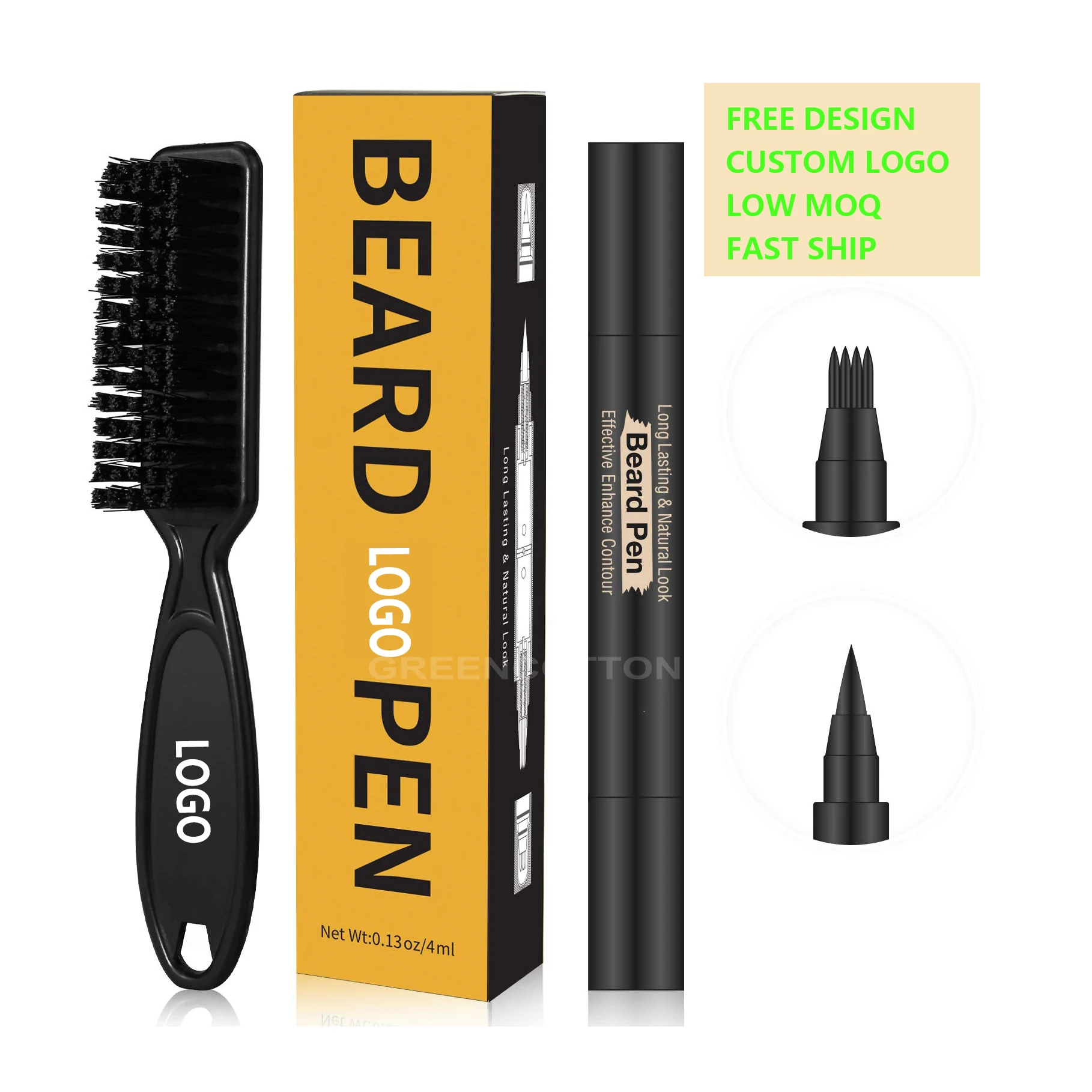 Наполнитель для карандашей для бороды, с логотипом под заказ